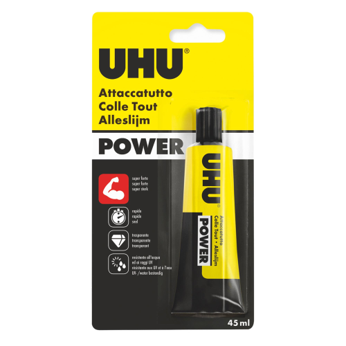 COLLA TRASPARENTE EXTRAFORTE UHU POWER 45ML (delisti